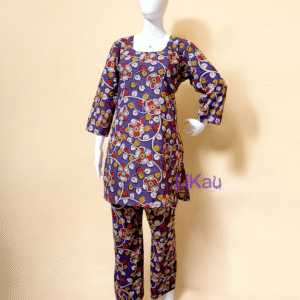 Likau Cord Sets Lilly Flowery Pure Cotton With Natural Colours Indian print set - Image 4