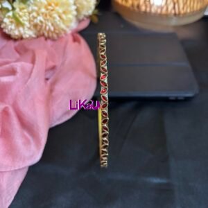 Scarlet Dewdrop Brass Headband - Image 2