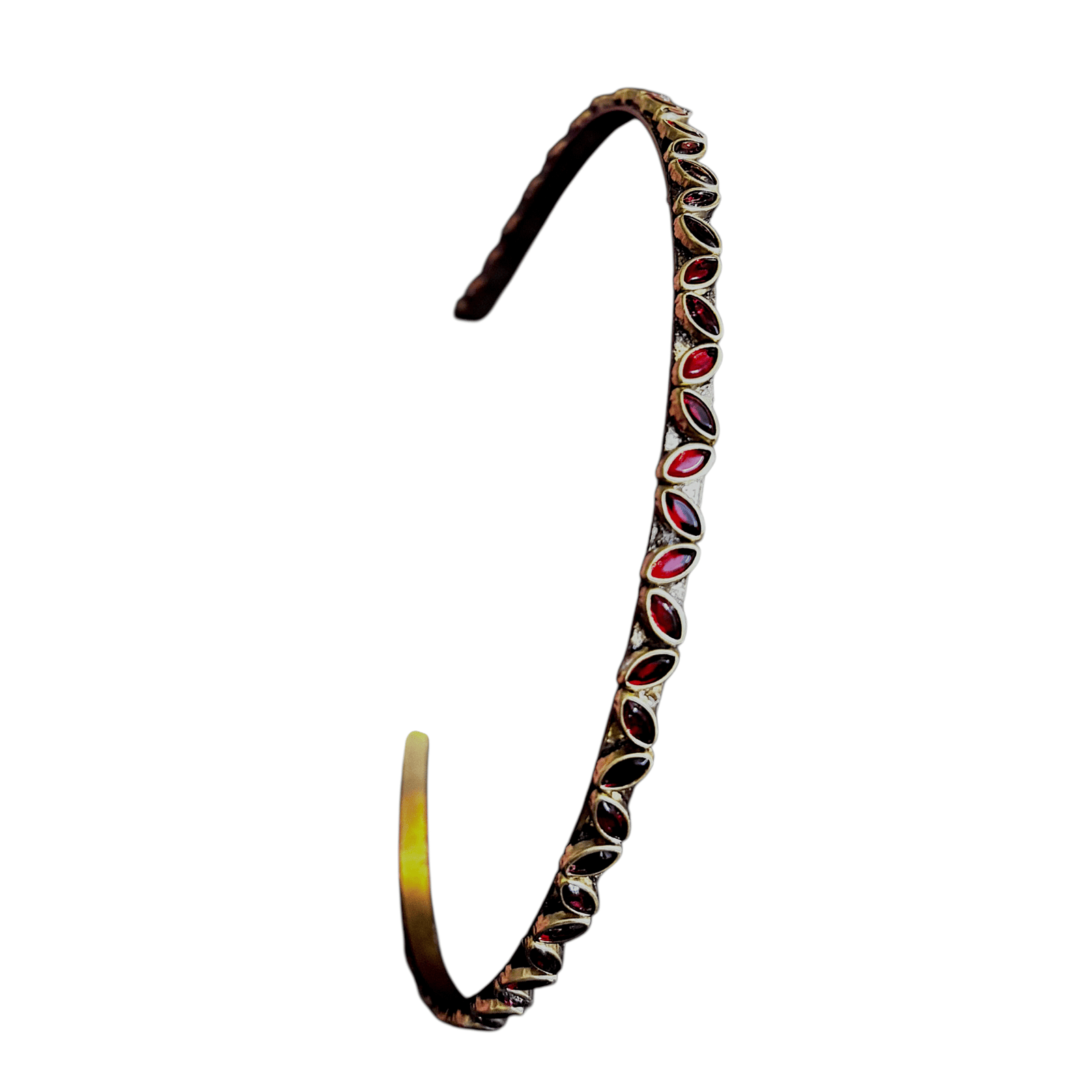 Scarlet Dewdrop Brass Headband - Image 4